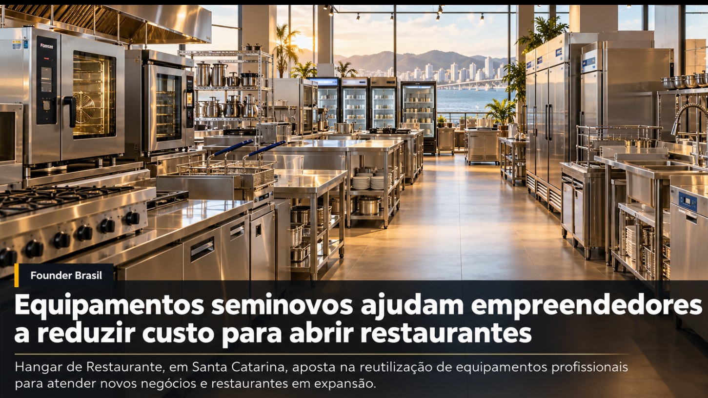 Reutilização de equipamentos gastronômicos impulsiona abertura e expansão de restaurantes em SC