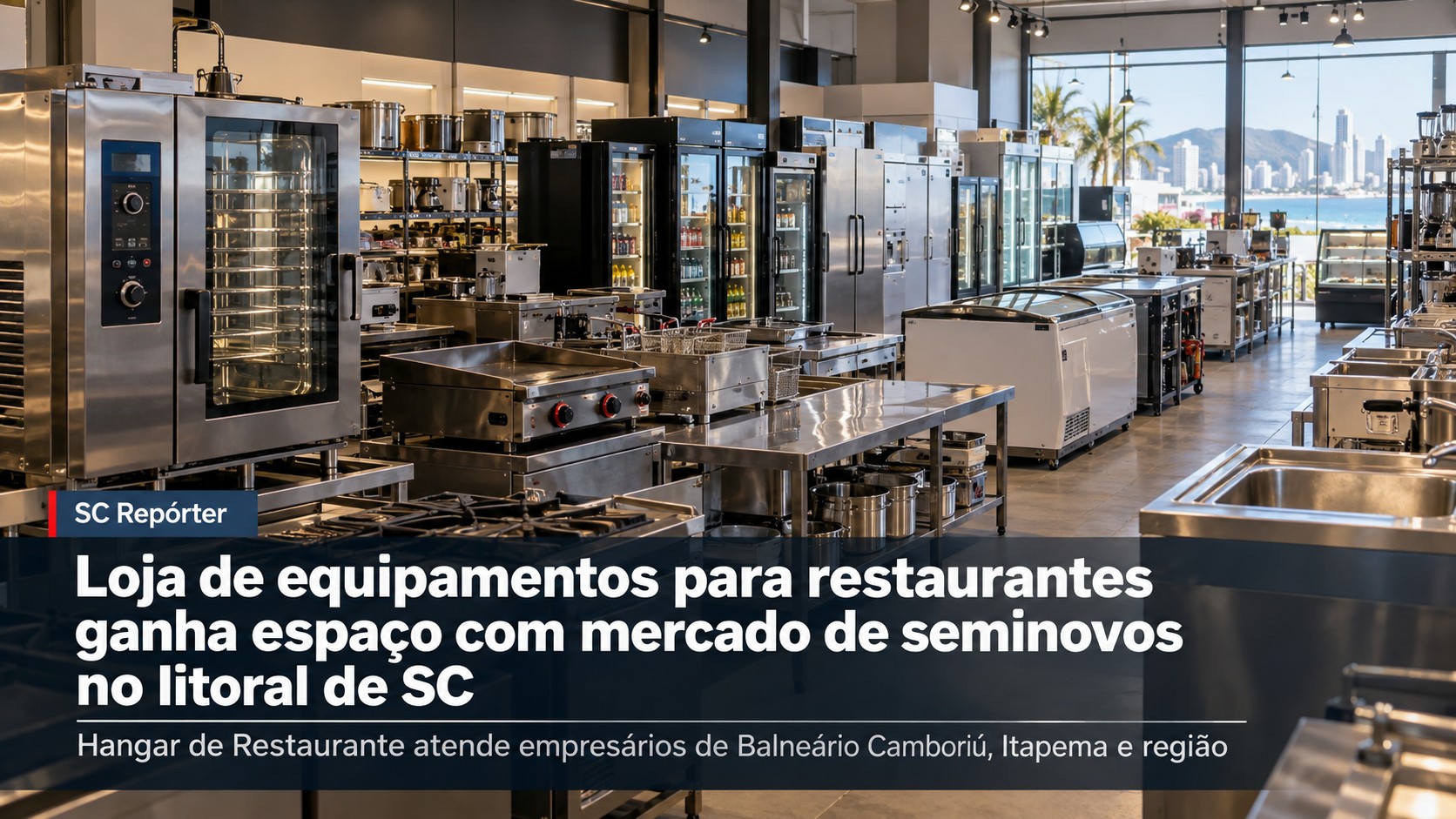 Mercado de maquinários seminovos impulsiona cozinhas profissionais no litoral de Santa Catarina